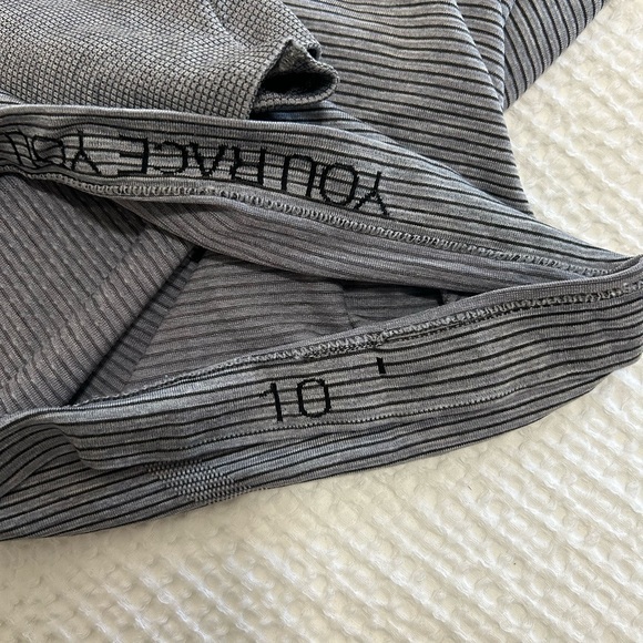 LULULEMON SWIFTLY - RACE LENGTH GREY STRIPES - Picture 4 of 5